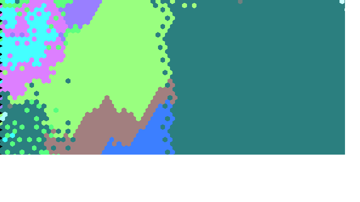 Screenshot preview of the Islands cellular automaton