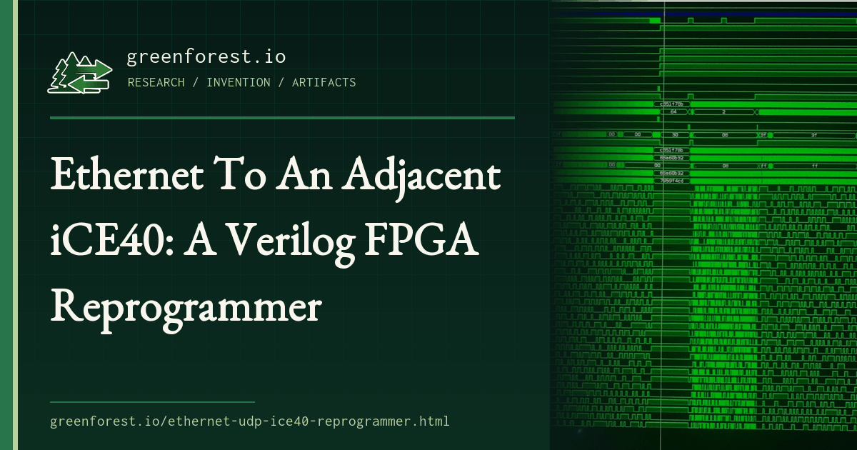 Preview for the Ethernet-to-iCE40 Verilog reprogrammer article